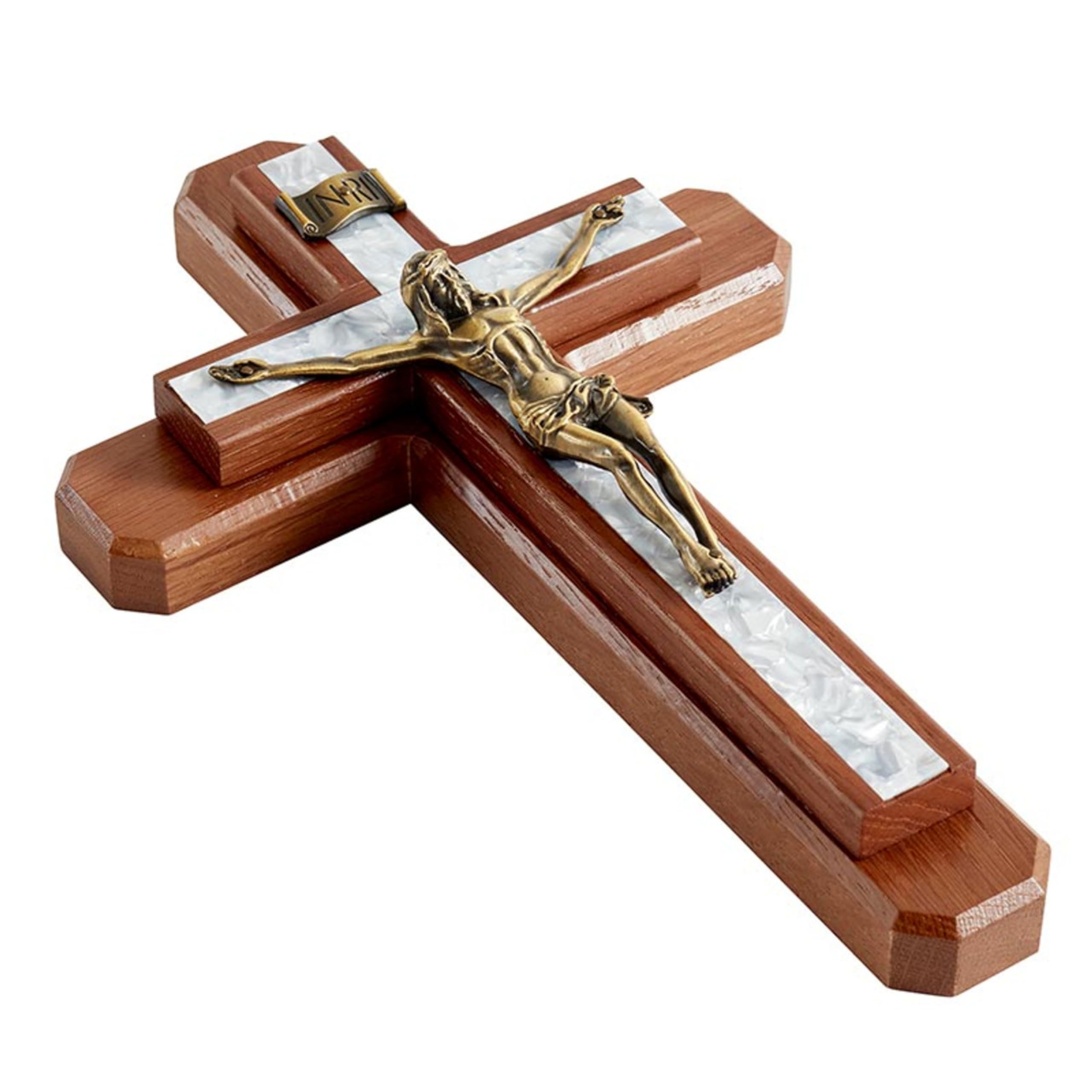 Amazon.com: Christian Brands Sick Call Crucifix Set - Base Candles
